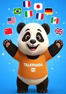 Mascote TalkPanda animado